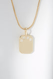 Midi Dog Tag Diamonds