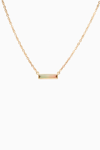 Baguette Tourmaline Necklace