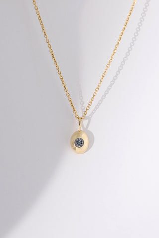 Round Study Sapphire One of a Kind