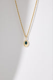 Mini Oval Sapphire Pendant