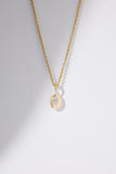 Oval Diamond Pebble Pendant