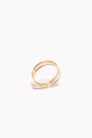 Midi Double Band Ring